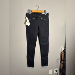 Rag & Bone RBN Ridley Moto Wax Jean Black